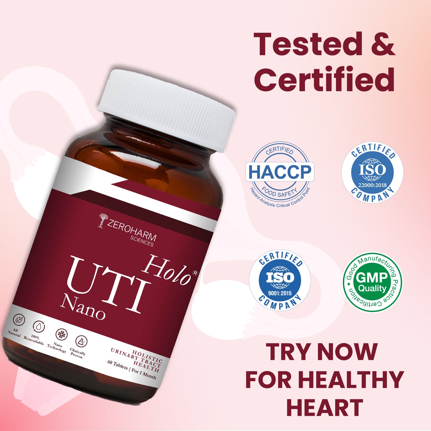 Holo UTI (Urinary Tract Infection) Tablets
