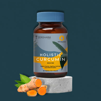 Holistic Curcumin Tablets With 95% Curcuminoids & Piperine