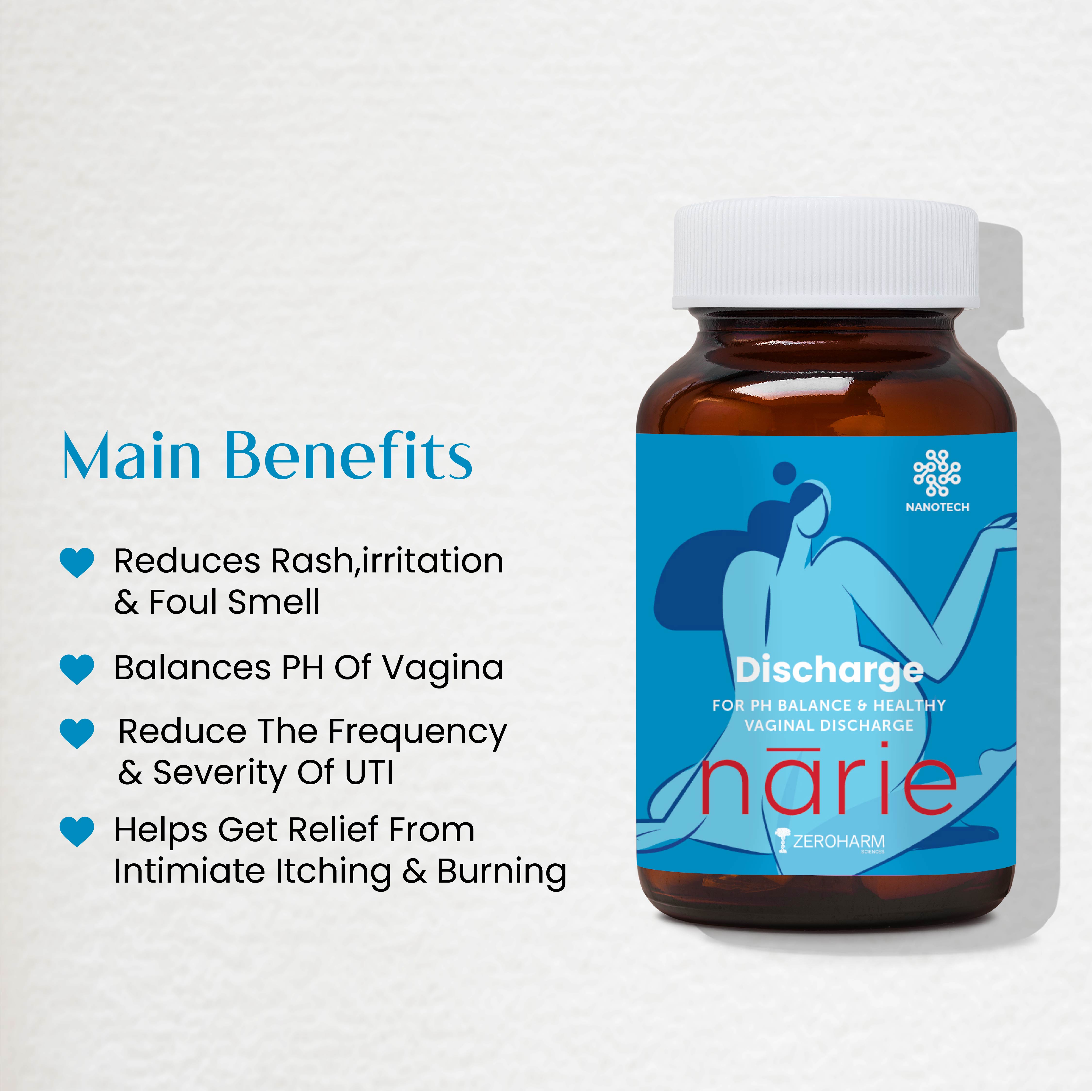 Narie White Vaginal Discharge Supplements For Female Zeroharm