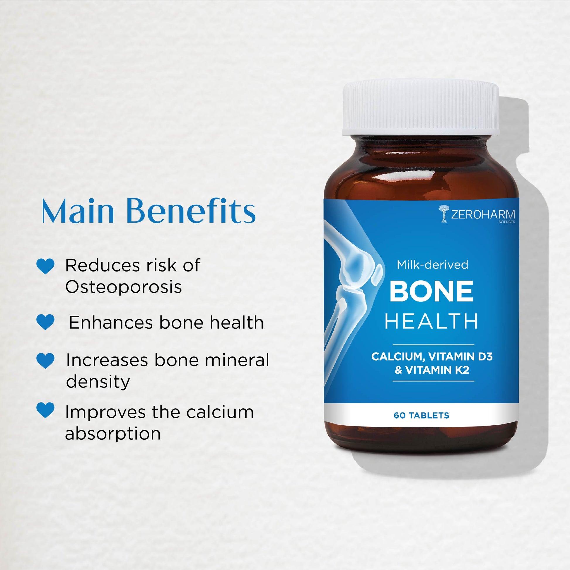 Main Benefits of Zeroharm Bone Health Tablets